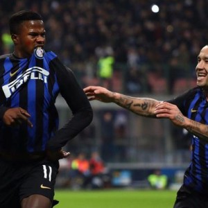  国米锋线配合撕裂对手  